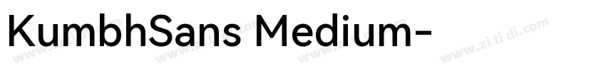 KumbhSans Medium字体转换